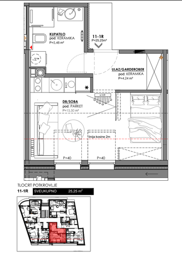 SPO Pozorišna - stan 25,25 m² | 159.075 KM