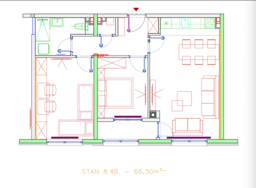 Skyline Plaza - 8.4B stan | 67 m² | CIJENA NA UPIT